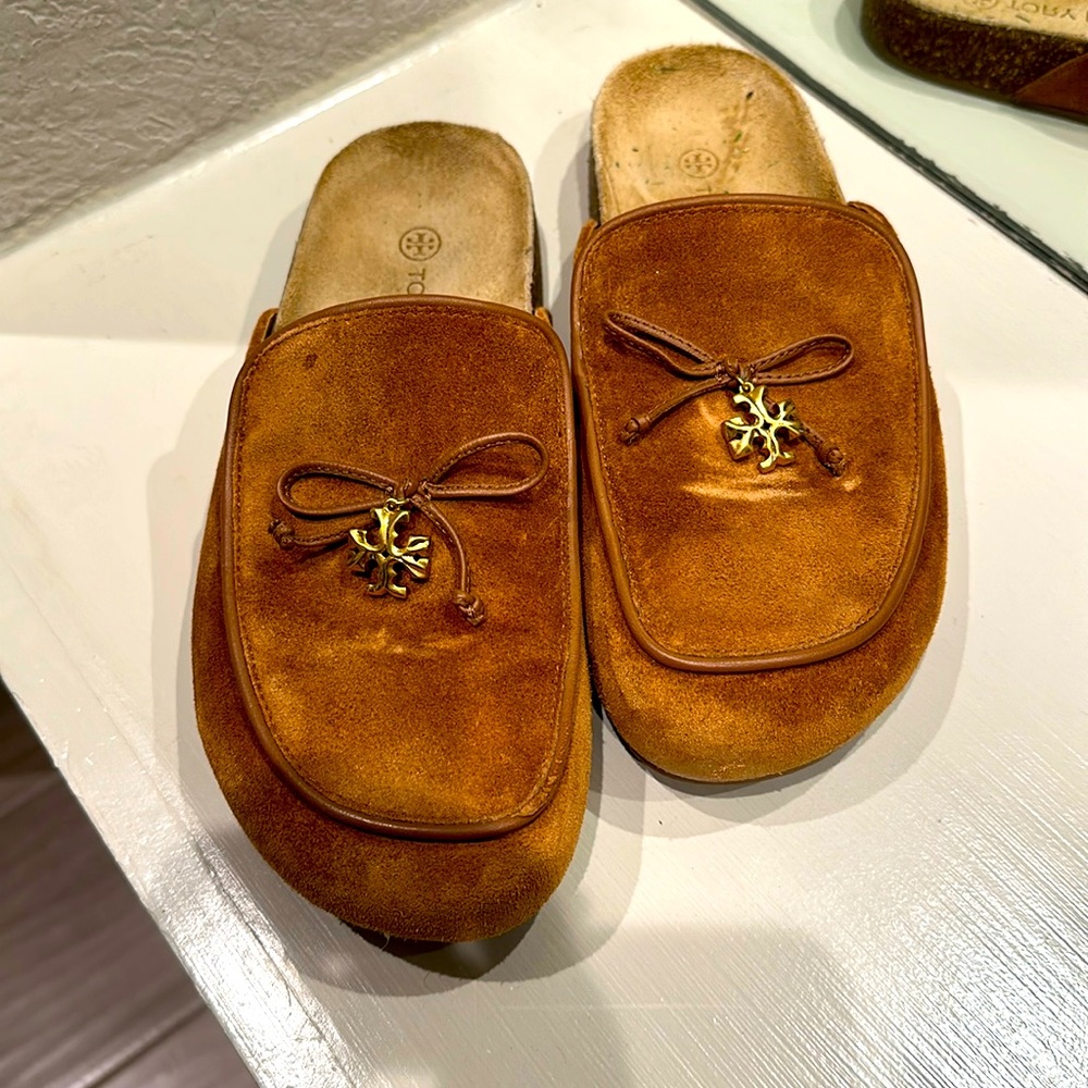 Tory Burch Suede Mules
